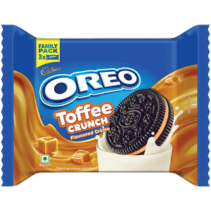 Cadbury Oreo Toffee Crunch Flavour Creme Sandwich Biscuit 25575 G