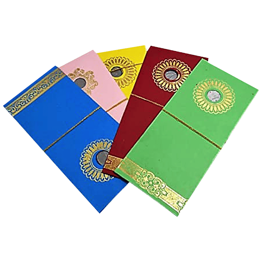 Cs Sagun Envelope Assorted Colours 5 Pcs