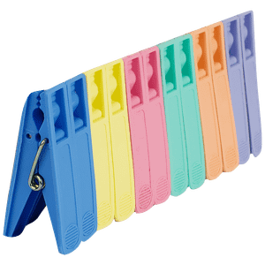 Dp Plastic Hanging Cloth Clips Xylo Assorted Colour 12 Pcs