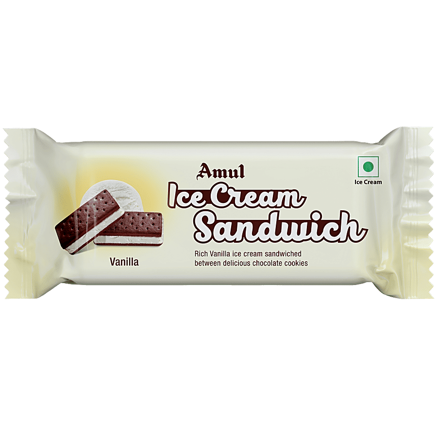 Amul Vanilla Ice Cream Sandwich 80 Ml
