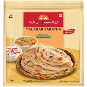 Aashirvaad Malabar Paratha Ready To Cook Frozen No Added Preservatives 400 G Pouch
