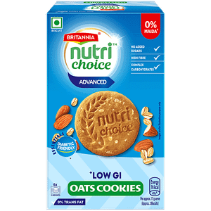 Britannia Nutrichoice Essentials Oats Cookies With No Added Sugar 150 G