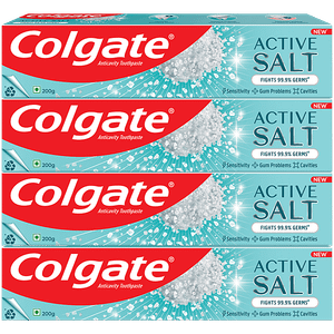 Colgate Active Salt Anticavity Toothpaste Protects Gum Fights Germs 200 G