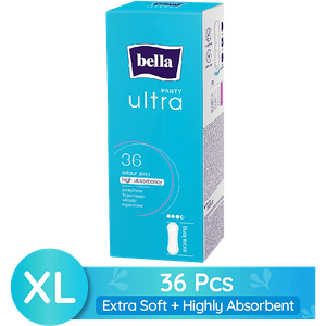 Bella Panty Liners Ultra Eliminates Odour Highly Absorbent Extra Long 36 Pcs