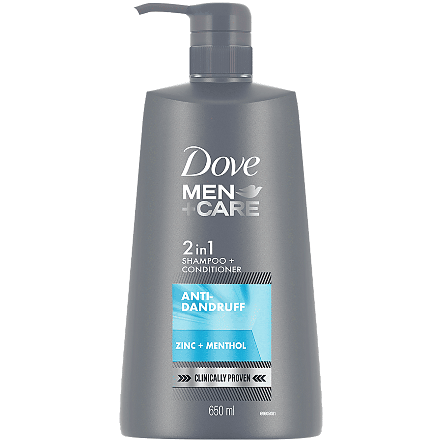 Dove Mencare Anti Dandruff 2 In 1 Shampoo Conditioner 650 Ml