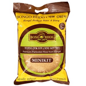 Bongo Bhog Premium Minikit Parboiled Rice 5 Kg