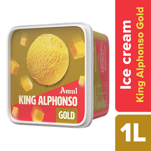 Amul King Alphonso Gold Ice Cream 1 L Tub