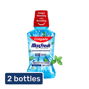 Colgate Mouthwash Plax Pepper Mint Alcohol Free Imported 2x250 Ml
