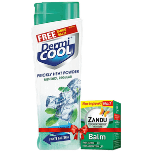 Dermi Cool Prickly Heat Powder Menthol Regular 150 G