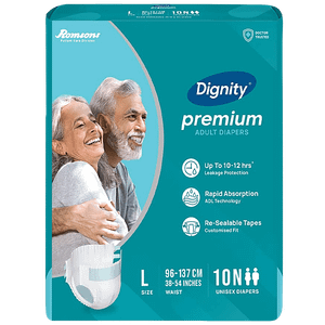 Dignity Dignity Premium Adult Diapers L 96 137 Cm 10 Pcs