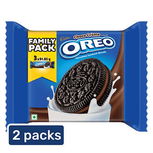 Cadbury Oreo Choco Creme Family Pack Biscuit 300g Pack Of 2 2x300 G