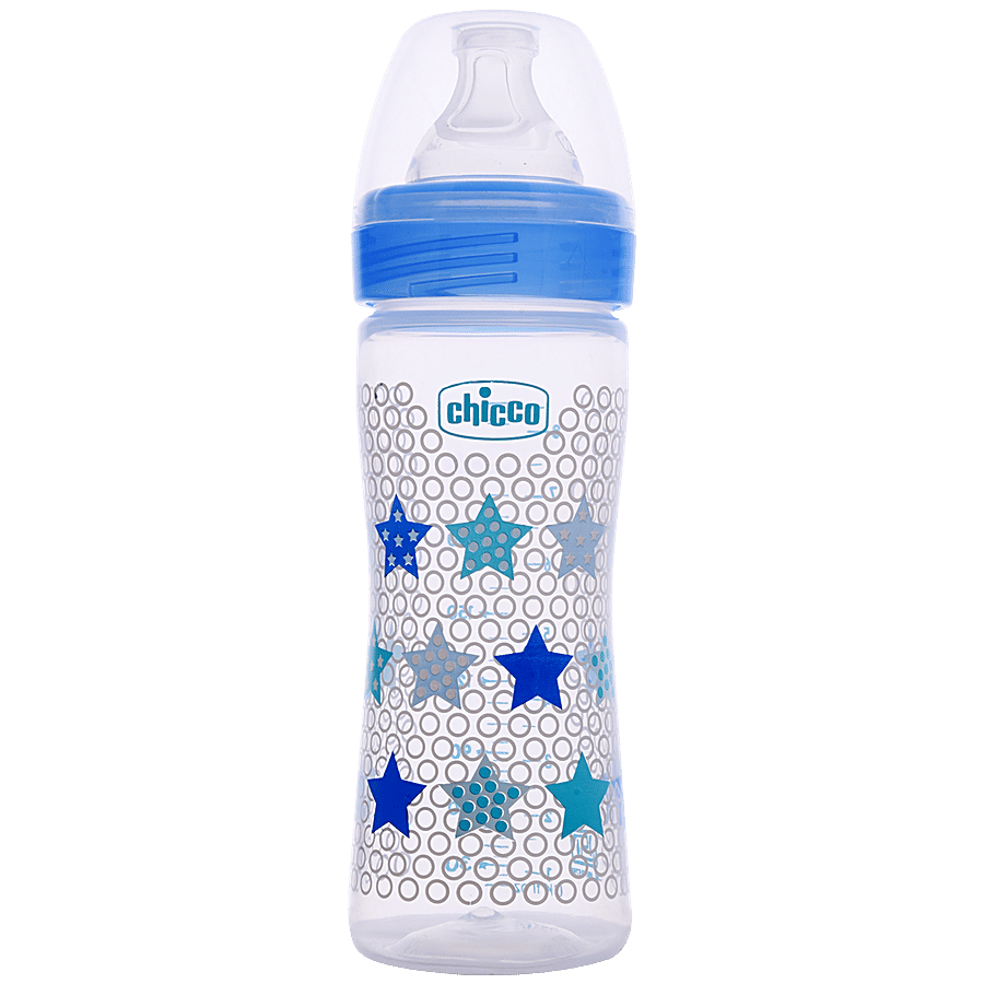 Chicco Baby Feeding Bottle Pp Fast Flow Blue 4m 250 Ml