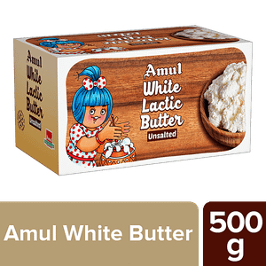 Amul Safed Makkhanwhite Butter Salt Free 500 G Carton