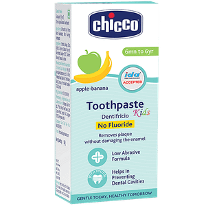 Chicco Toothpaste Mela Apple Banana 6m No Fluoride 50 G