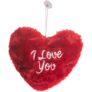 Dimpy Stuff Red I Love You Heart Plushie With Suction Cup 1 Pc
