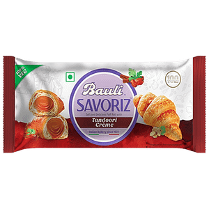 Bauli Savoriz Puffed Roll With Cheese Tandoori 100 Vegetarian Soft Creamy 50 G Pouch