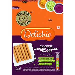 Deli Chic Chicken Smoked Golden Franks Sausages 350 G