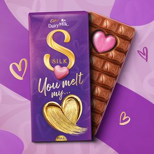 Cadbury Dairy Milk Silk Valentine Special Gift Pack Heart Pop 250 G