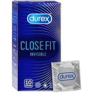 Durex Invisible Close Fit Condoms 10 Pcs Pouch