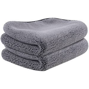 Autofy Double Sided Microfiber Cloth 500 Gsm 40cm X 40cm Lint Free Sueded Edges Multicolour 2 Pcs