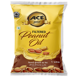 Ace Gold Filtered Peanut Oil Fortified With Vitamin A D Rich In Aroma No Cholesterol 1 L