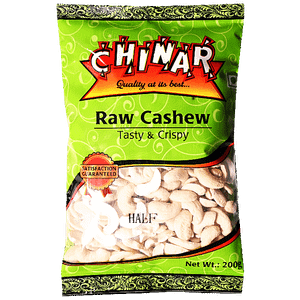 Chinar Raw Cashew Half 200 Gm
