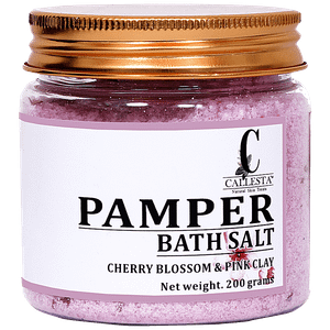 Callesta Pamper Bath Salt Cherry Blossom Pink Clay 200 G