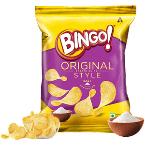 Bingo Original Style Potato Chips Salt Sprinkled 100 G