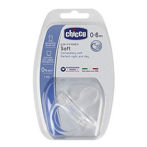 Chicco Baby Soft Silicone Soother Neutral 0 6m 1 Pc