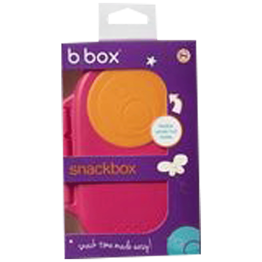 Bbox Snack Box Strawberry Shake Pink Orange Silicone Leak Proof 500 Ml