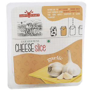 Dairy Craft Cheese Slices Garlic 200 G Pouch