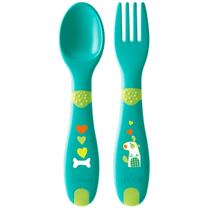 Chicco First Cutlery 12m Green 1 Pc