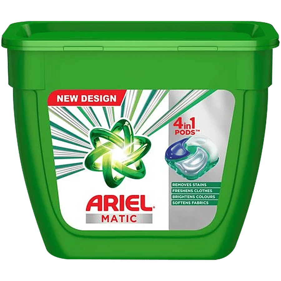 Ariel Matic 3 In1 Pods Liquid Detergent For Both Front Top Load Washing Machines 6352 G