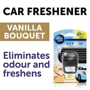 Ambi Pur Car Air Freshener Vanilla Bouquet 75 Ml Pouch