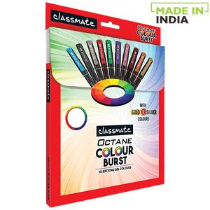 Classmate Gel Pen Blue Octane Colour Burst 10 Pcs