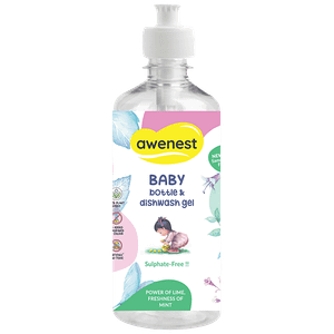 Awenest Babycare Safe Dishwash Gel For Babies Feeding Bottles Pump Parts Toys 500 Ml Bottle