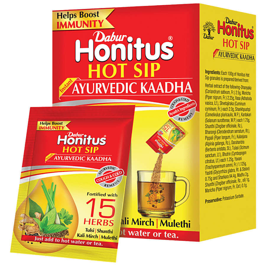 Dabur Honitus Hot Sip Ayurvedic Kaadha 28 G