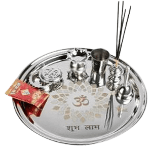 Creative Space Premium Steel Puja Thali 3048 Cm 1 Pc