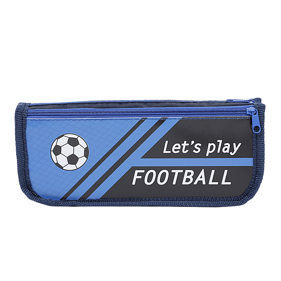 Dp Printed Fabric Pencil Pouch Blue Black Bb1265dblu 1 Pc