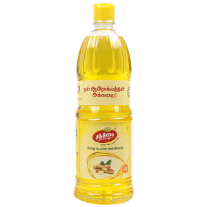 Chithirai Groundnut Oil 100 Pure Natural Healthy For Deep Frying Cooking 1 L Bottle