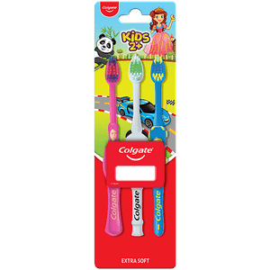 Colgate Kids 2 Years Extra Soft Toothbrush 3 Pcs