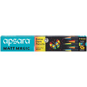 Apsara Matt Magic Extra Dark Pencil Used For Drawing Writing 10 Pcs