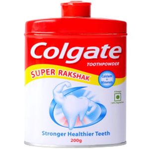 Colgate Toothpowder With Calcium Minerals Anti Cavity 200 G Tin