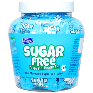 Derby Mint Flavoured Sugar Free Candy Hard Boiled Provides Mouth Freshness 300 G 24