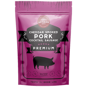 Artisan Deli Cheddar Smoked Pork Cocktail Sausages 200 G