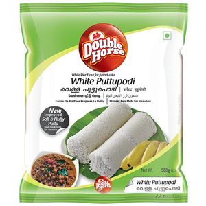 Double Horse Puttu Podi White 500 G Pouch