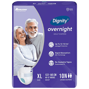 Dignity Overnight Adult Diapers Xl 122 145 Cm 10 Pcs
