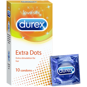 Durex Condoms Extra Dots 10 Pcs