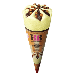 Baskin Robbins Top Notch Butterscotch Cone Ice Cream 120 Ml