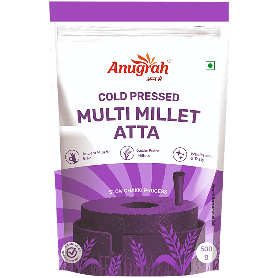 Anugrah Cold Pressed Multi Millet Atta 500 G
